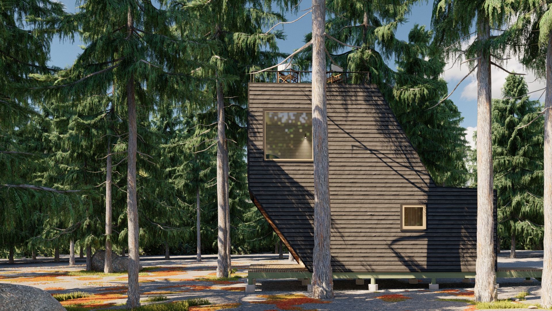 Cabaña A-frame